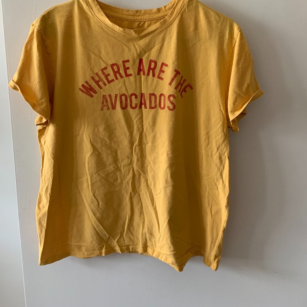 yellow graphic shirt